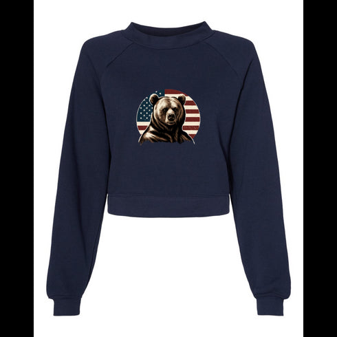 American brown bear Bella canvas hoodie 7505