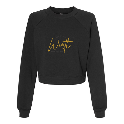 KNON YOUR WORTH THEN ADD TAXI Bella canvas hoodie 7505
