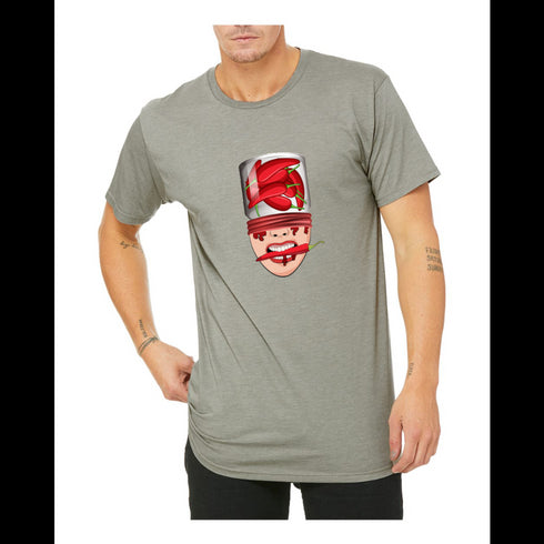 BELLA CANVAS MEN'S LONG BODY URBAN TEE 3006 Cartoon chili peppers abstract painting