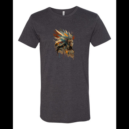 BELLA CANVAS MEN'S LONG BODY URBAN TEE 3006 Native American Warrior