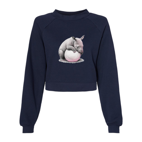 Rhinoceros holding a balloon Bella canvas hoodie 7505