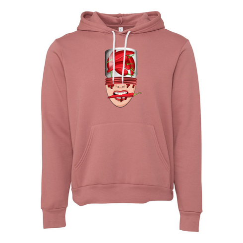 Cartoon chili peppers abstract painting Bella canvas hoodie 3719