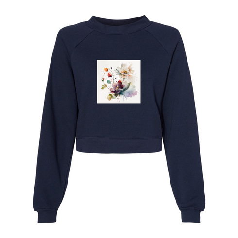 Watercolor flowers Bella canvas hoodie 7505