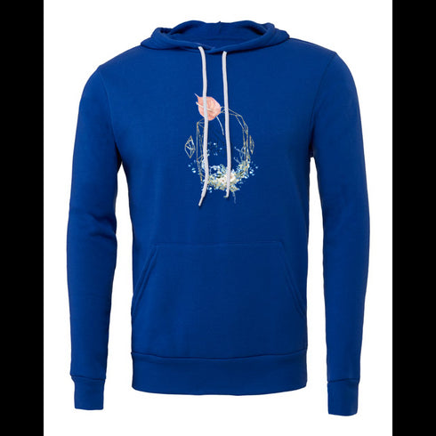 Flowers in the hand Bella canvas hoodie 3719