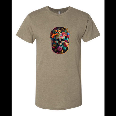 BELLA CANVAS MEN'S LONG BODY URBAN TEE 3006 Skeleton Love and Flowers . Days Gone By