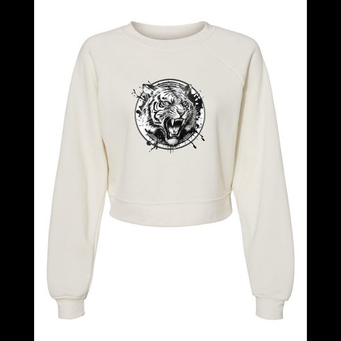 Black and White Tiger Bella canvas hoodie 7505