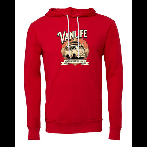 VANLIFE HOME IS WHERE YOU PARK IT Bella canvas hoodie 3719