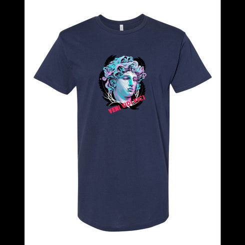 BELLA CANVAS MEN'S LONG BODY URBAN TEE 3006 Athena Godess VENI VIDI VICI