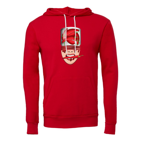 Cartoon chili peppers abstract painting Bella canvas hoodie 3719