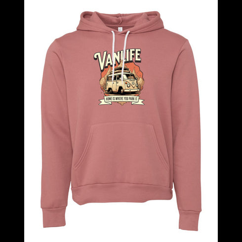 VANLIFE HOME IS WHERE YOU PARK IT Bella canvas hoodie 3719