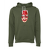 Cartoon chili peppers abstract painting Bella canvas hoodie 3719