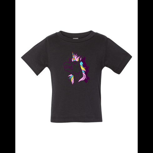 BELLA CANVAS BABY JERSEY TEE 3001B Angry Unicorn Head