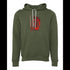 Ancient Silhouette Samurai Bella canvas hoodie 3719