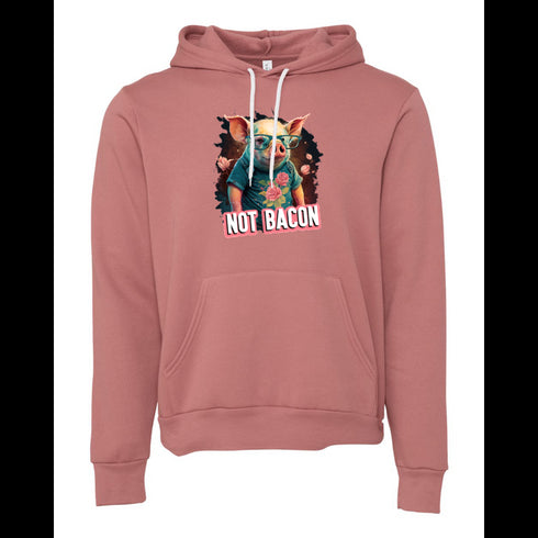 Pig with glasses Bella canvas hoodie 3719