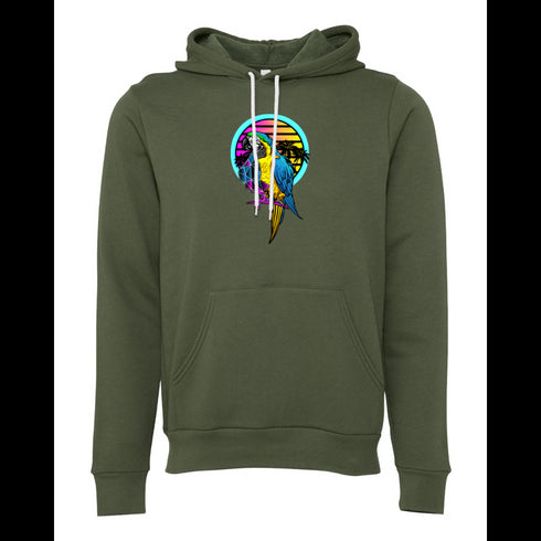 Macaw Bella canvas hoodie 3719