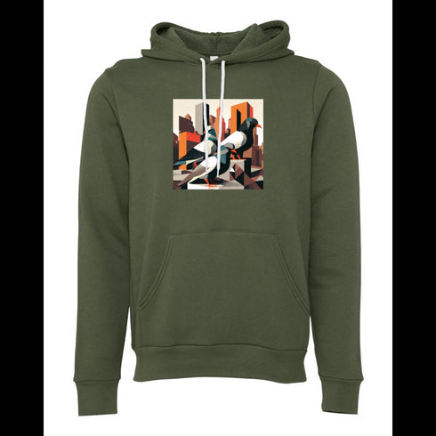 Pigeon Geometry Bella canvas hoodie 3719