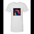 BELLA CANVAS MEN'S LONG BODY URBAN TEE 3006 Light neon style art portrait of a bear