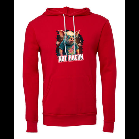 Pig with glasses Bella canvas hoodie 3719