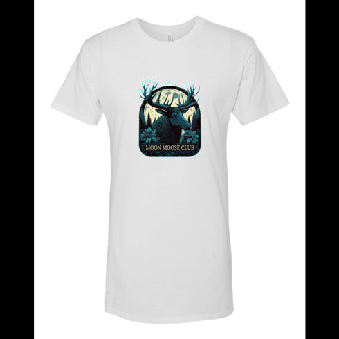 BELLA CANVAS MEN'S LONG BODY URBAN TEE 3006 Moon Moose Club Reindeer Theme Essential T-Shirt