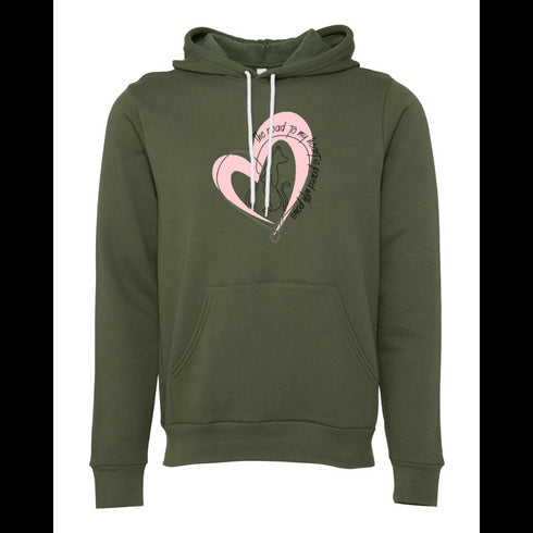 the road to my heart paved with paws Bella canvas hoodie 3719