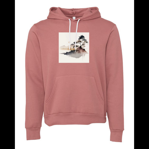 Landscape painting Bella canvas hoodie 3719