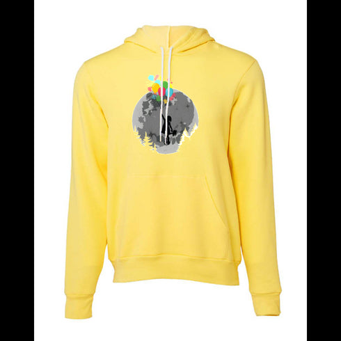 Floating Balloon Girl Bella canvas hoodie 3719