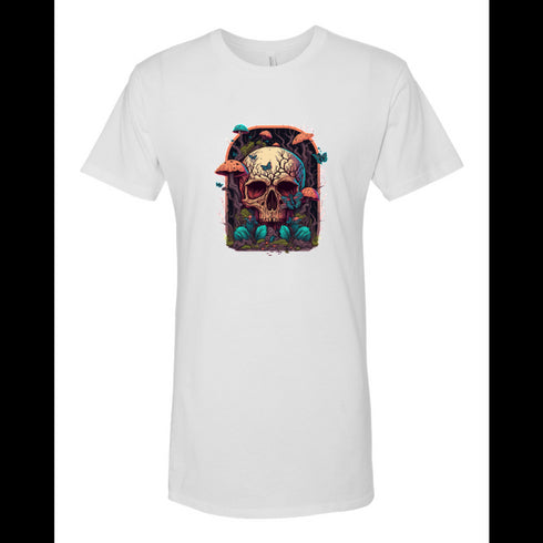 BELLA CANVAS MEN'S LONG BODY URBAN TEE 3006 Colorful Horror Mushrooms Growing Everywhere