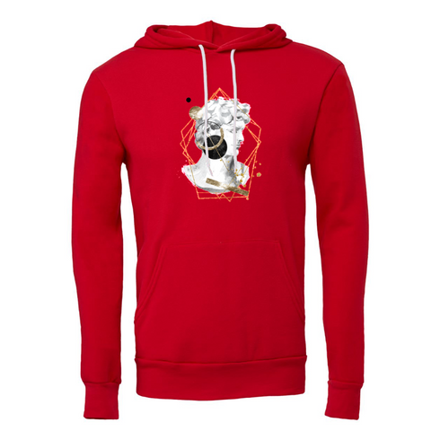 Black gold plaster head Bella canvas hoodie 3719