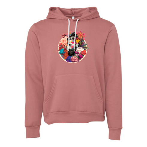 Colorful Flower Samurai Head Bella canvas hoodie 3719
