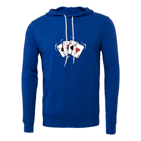 Cartoon Playing Cards A Decal Bella canvas hoodie 3719