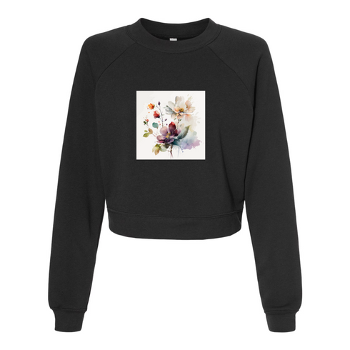 Watercolor flowers Bella canvas hoodie 7505