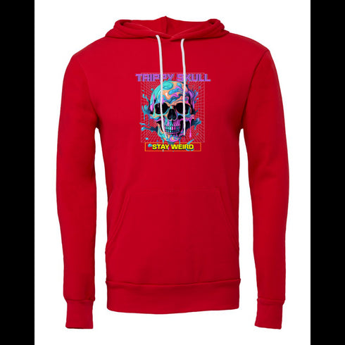 TRIPPY SKULL STAY WVEIRD Bella canvas hoodie 3719
