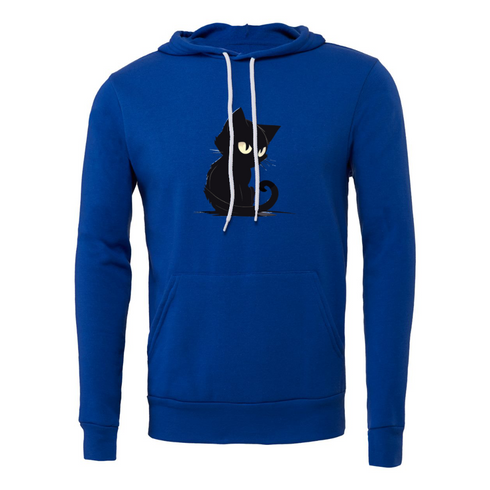 Cartoon Black Cat Bella canvas hoodie 3719