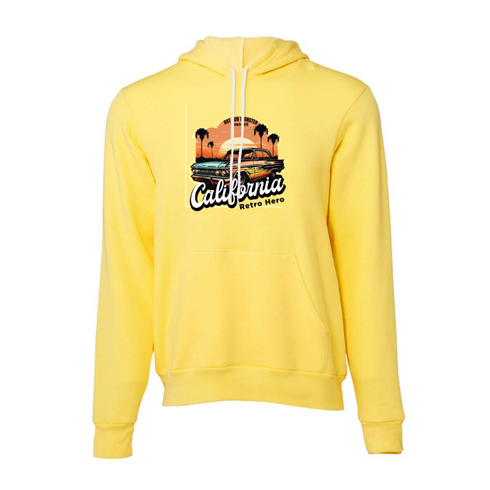 CALOLOUNIA RETRO HERO Bella canvas hoodie 3719