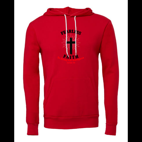 FEARLESS FAITH BE STRONG AND COURAGEOUS Bella canvas hoodie 3719