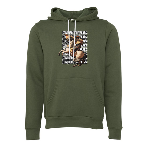 CONQUER YOUR FEARS Bella canvas hoodie 3719