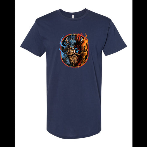 BELLA CANVAS MEN'S LONG BODY URBAN TEE 3006 Viking head