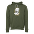 Black gold plaster head Bella canvas hoodie 3719