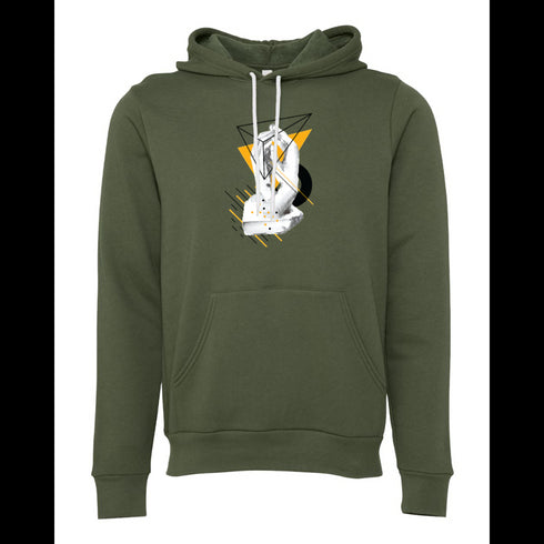 sculpture of hands Bella canvas hoodie 3719