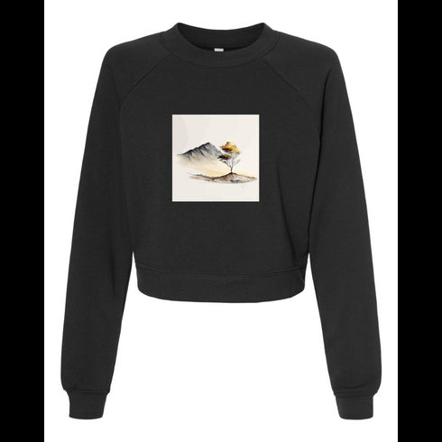 Watercolor Landscape Bella canvas hoodie 7505