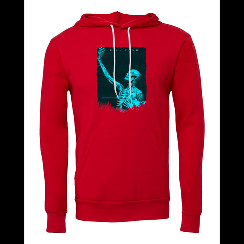 Human skeleton kill your Bella canvas hoodie 3719
