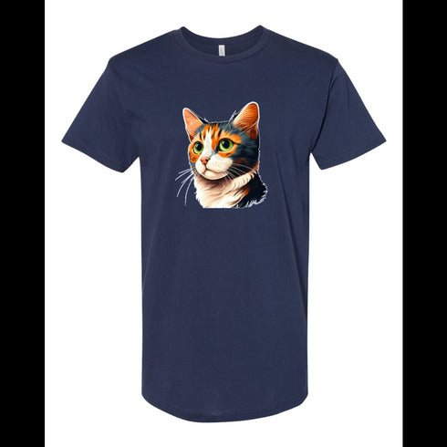 BELLA CANVAS MEN'S LONG BODY URBAN TEE 3006 Cyprus or Cypriot cat isolated on white