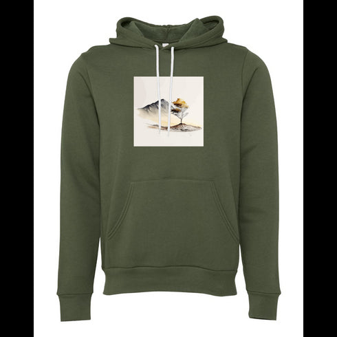ink and landscape Bella canvas hoodie 3719