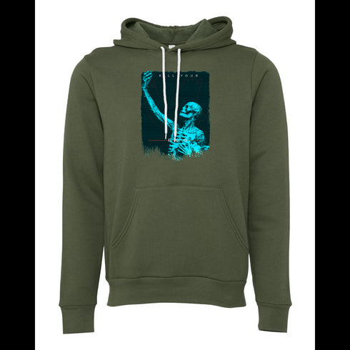Human skeleton kill your Bella canvas hoodie 3719