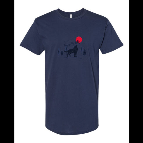 BELLA CANVAS MEN'S LONG BODY URBAN TEE 3006 Wild souls free wolf.