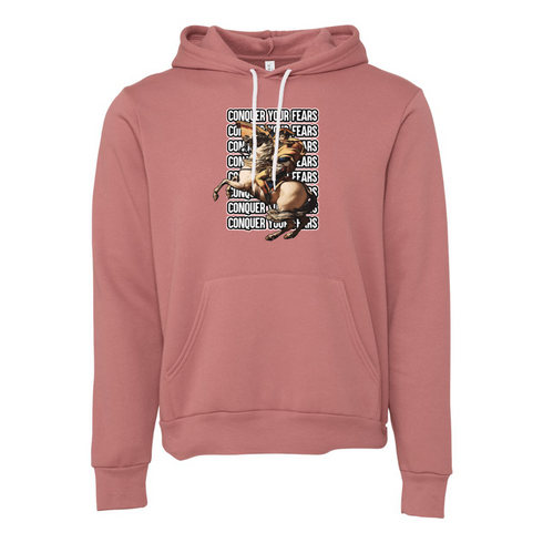 CONQUER YOUR FEARS Bella canvas hoodie 3719