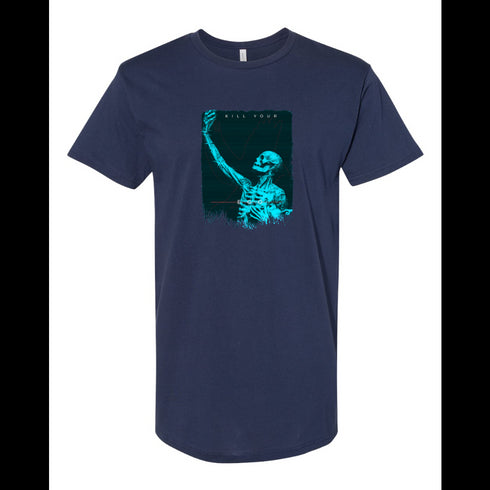 BELLA CANVAS MEN'S LONG BODY URBAN TEE 3006 Human skeleton kill your