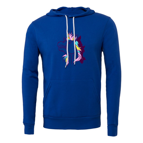 Colorful Unicorn Bella canvas hoodie 3719