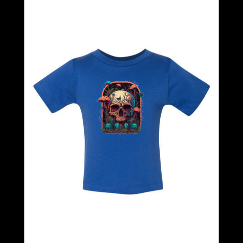 BELLA CANVAS BABY JERSEY TEE 3001B Colorful Horror Mushrooms Growing Everywhere