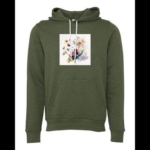 Ink flower Bella canvas hoodie 3719
